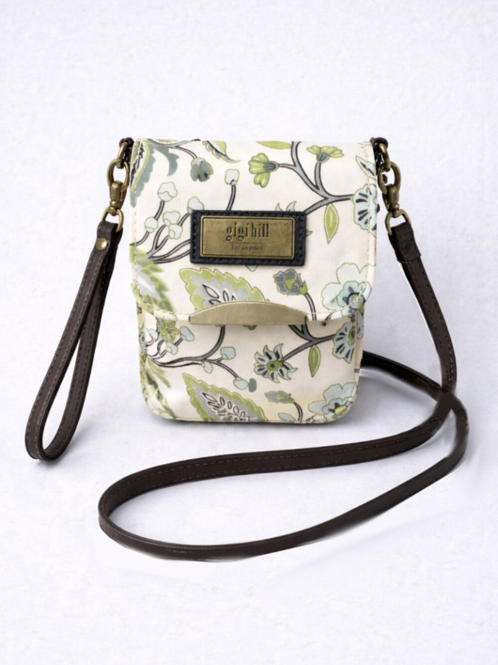 Gigi Hill Floral Crossbody Wristlet Wallet Convertible Bag Multi-Way
